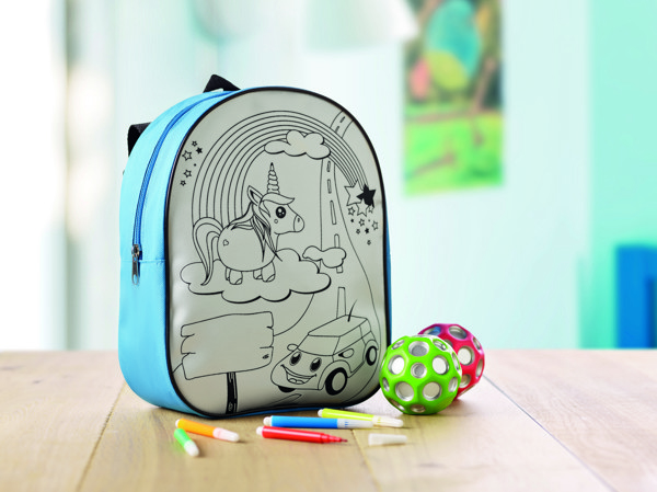 Mochila para colorir Backsketchy - Azul Turquesa