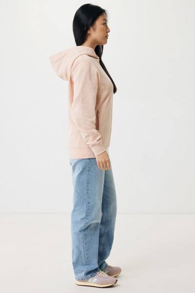 Iqoniq Yengo recycled cotton hoodie with sidepockets - Peach Nectar / L