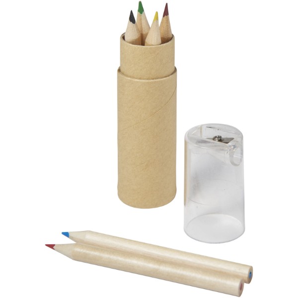 Kram 7-piece coloured pencil set - Transparent Clear