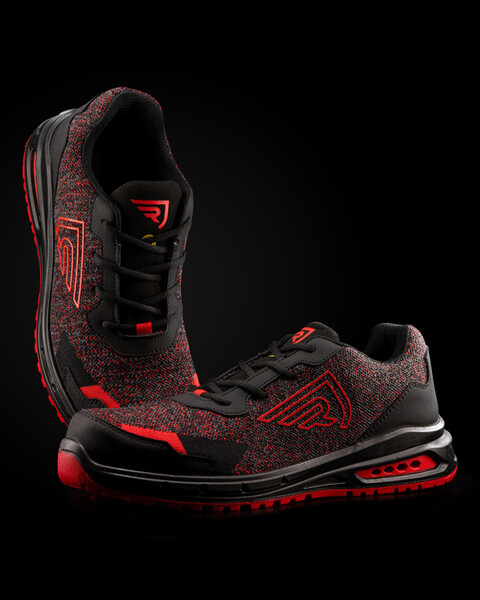 Workwear Shoe - Negro/Rojo Melange/Rojo Laboral / SIZE 47