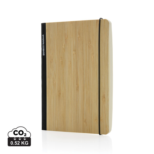 Scribe bamboe A5 Notitieboek - Zwart