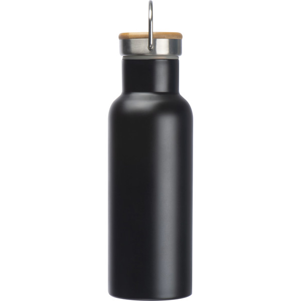 EDOARDO Nerezová fľaša 500 ml - Black