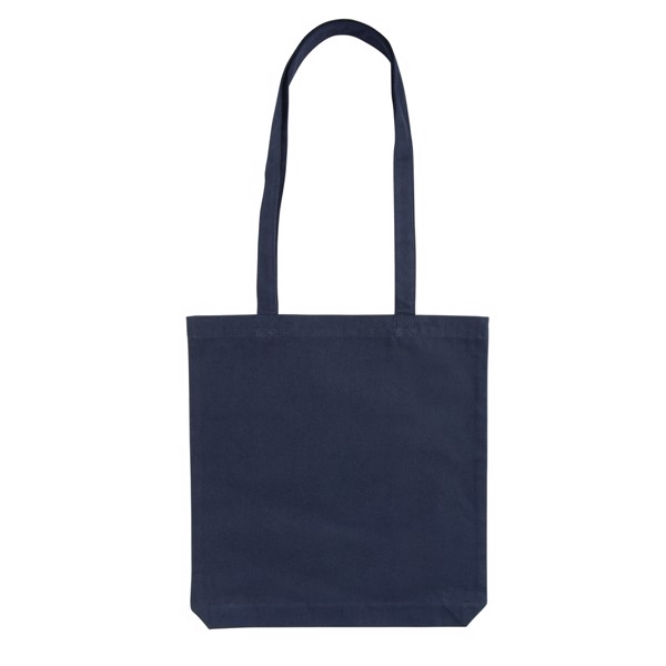 Sac shopping type Tote bag Impact en coton recyclé AWARE™ - Bleu Marine