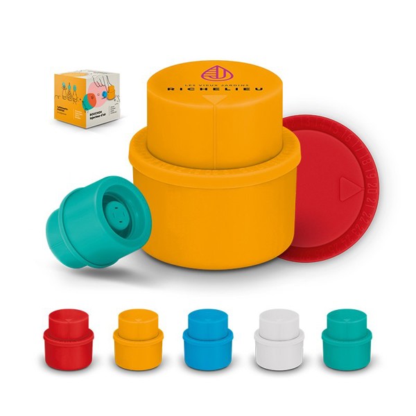 BOUCHON POMPE INJECTEUR D’AIR POUR BOISSONS GAZEUSES - Blanc
