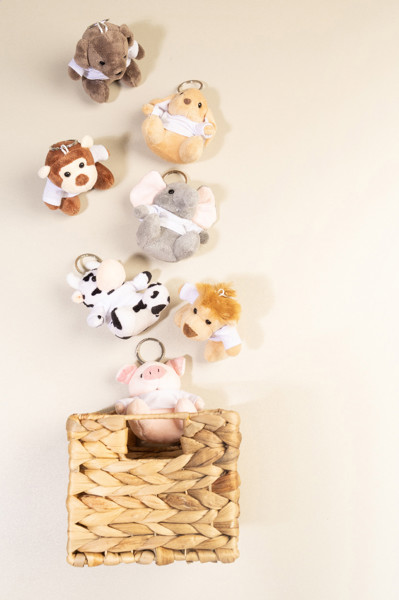 Plush Dog Keyring DogFob