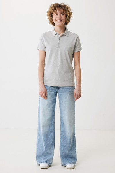 Dámské polo tričko IQONIQ Yosemite z recykl. bavlny - Heather Grey / XXXL