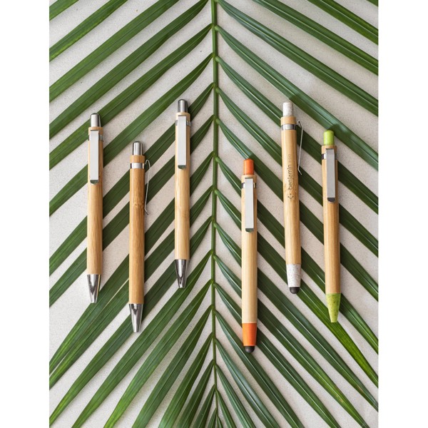Conjunto de esferográfica e lapiseira em bambu - GREENY