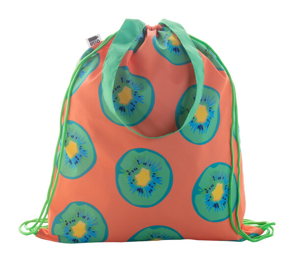 Sac piscine personnalisé CreaDraw Shop RPET - Vert / Blanc