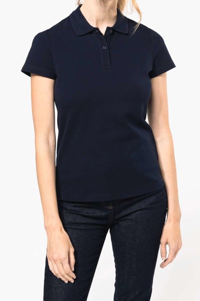 Ladies' Short-Sleeved Supima® Polo Shirt - White / XL
