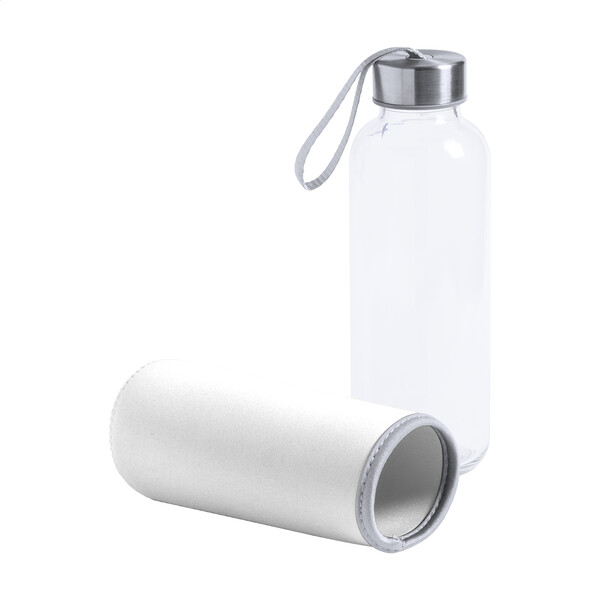 Glass Bottle Ganga - White