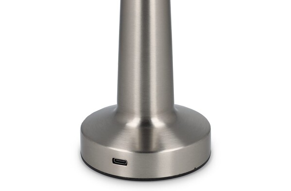 Lampe de table Lumo avec 3 modes d'éclairage et variateur de lumière - Argent