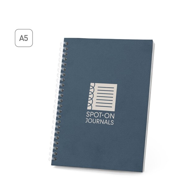 SCHILLER. A5 bilježnica s fleksibilnim koricama od 100% recikliranog papira - Crna