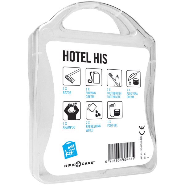 MyKit Hotel His Travel Set - White