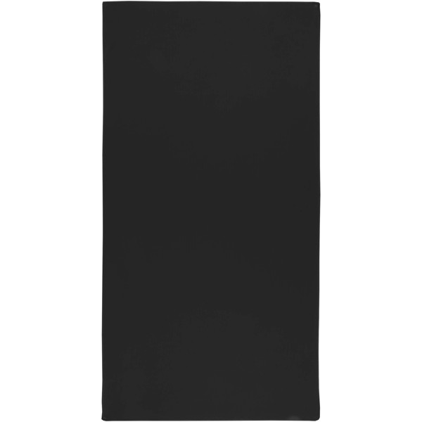 Asciugamano sportivo in PET riciclato 50 x 100 cm Lucas - Nero