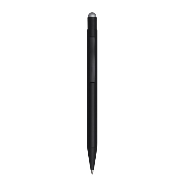 Alu-Kugelschreiber Black Beauty - Schwarz / Silber