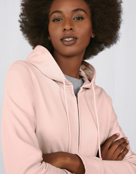 Zipped Hooded / Women - White / XL
