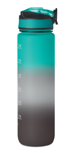 Bouteille de sport RPET 1L Activate - Noir / Bleu