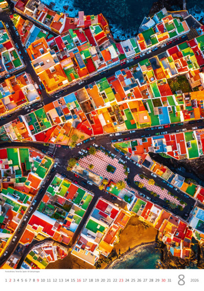 Nástěnný kalendář World from Above 2026