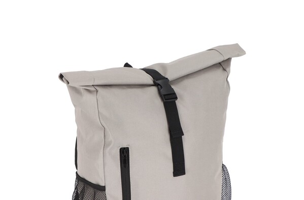 R-PET 600D Rolltop sac à dos vélo 20L - Gris