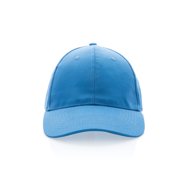 6 dílná kšiltovka Impact z 280g recyklované bavlny AWARE™ - Tranquil Blue