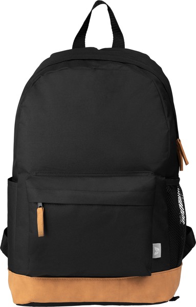 Journey Pack - 600D rPET Commuter Backpack - Black / Silkscreen