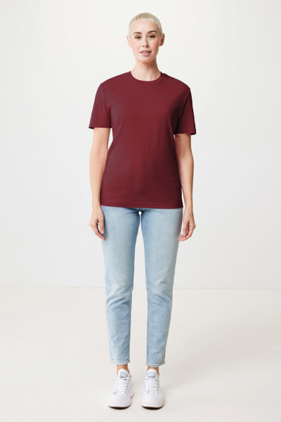 T-shirt en coton recyclé Iqoniq Bryce - Rouge Bordeaux / S