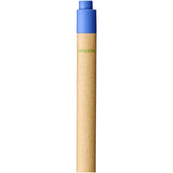 Berk recycled carton and corn plastic ballpoint pen - Blue