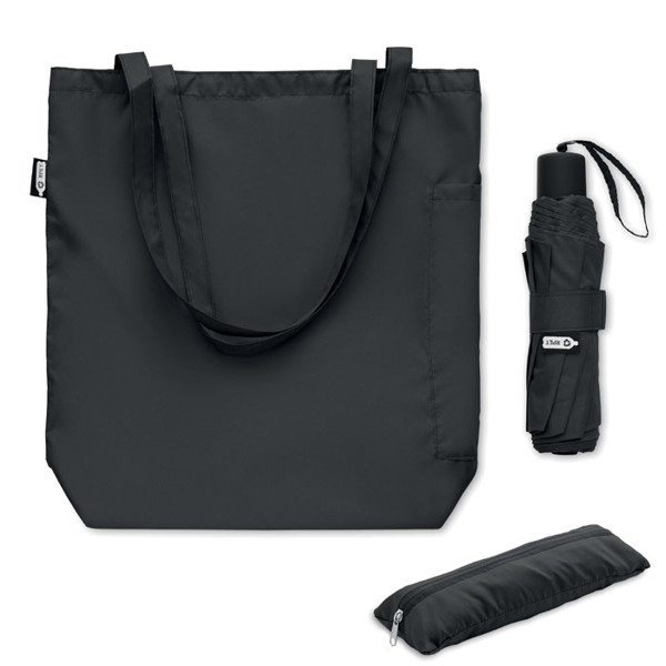 21 inch RPET umbrella set Seattle - Black