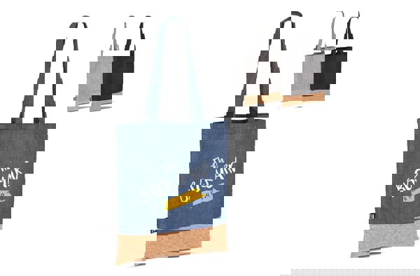 Carrier bag R-PET &amp; cork 35 x 40cm - Grey