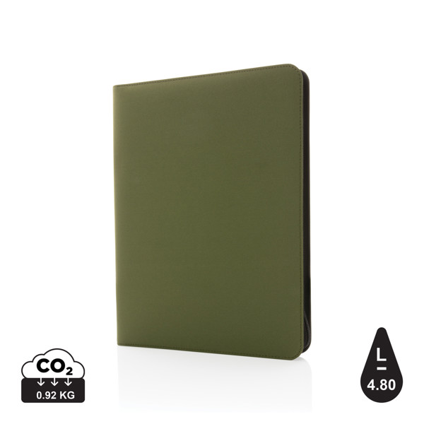 Impact Aware™ deluxe 300D tech portfolio with zipper - Green