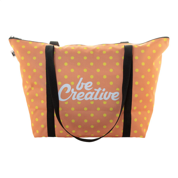 Geantă de plajă sau de cumpărături SuboShop Playa Zip - Negru / Alb
