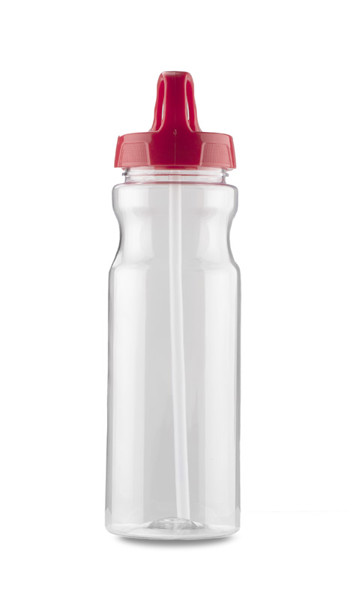 Bidon ze słomką TRANCE 700 ml - Czerwony