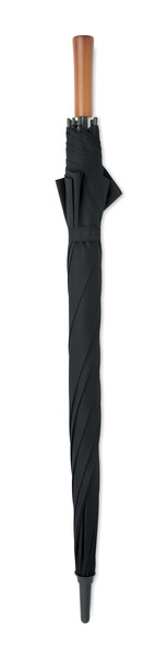 27" auto umbrella wood handle Rayna - Black