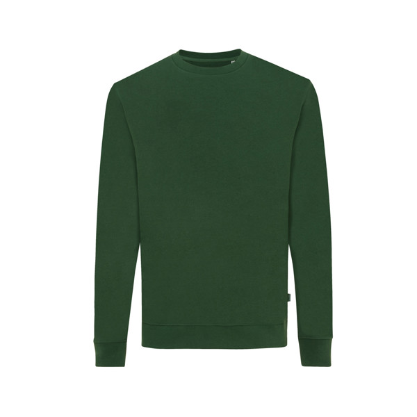 Sweater à col rond en coton recyclé Iqoniq Zion - Forest Green / XXXL