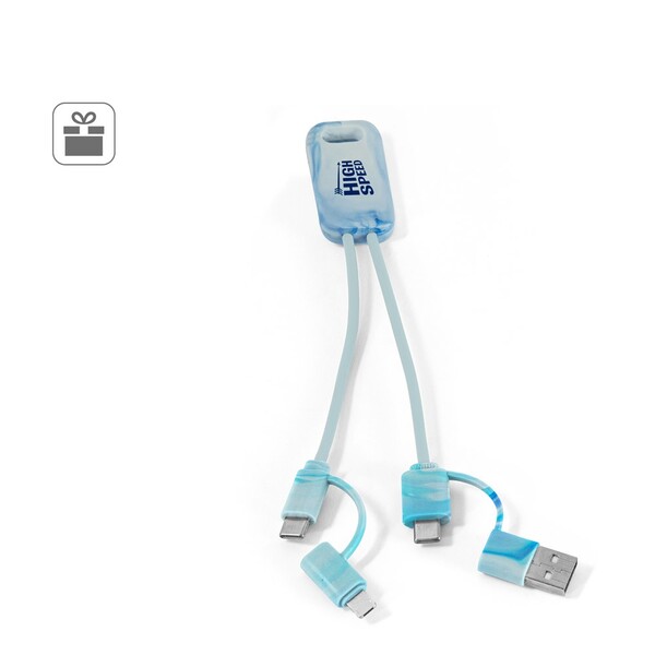 BERNERS. Superbrzi 6-u-1 USB kabel od recikliranog PET-a (100% rPET)