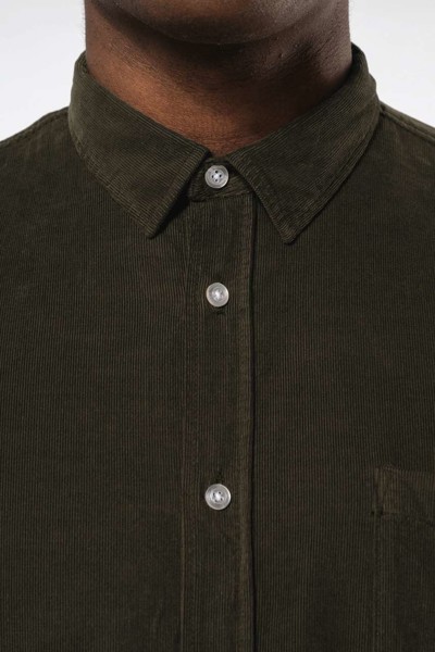 MEN'S LONG-SLEEVED CORDUROY SHIRT