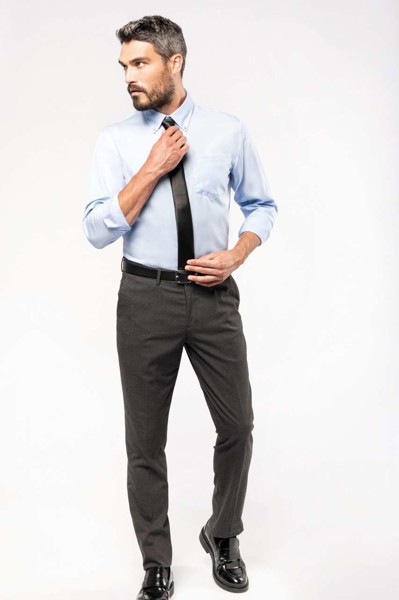 Men’S Long-Sleeved Non-Iron Shirt - White / 4XL