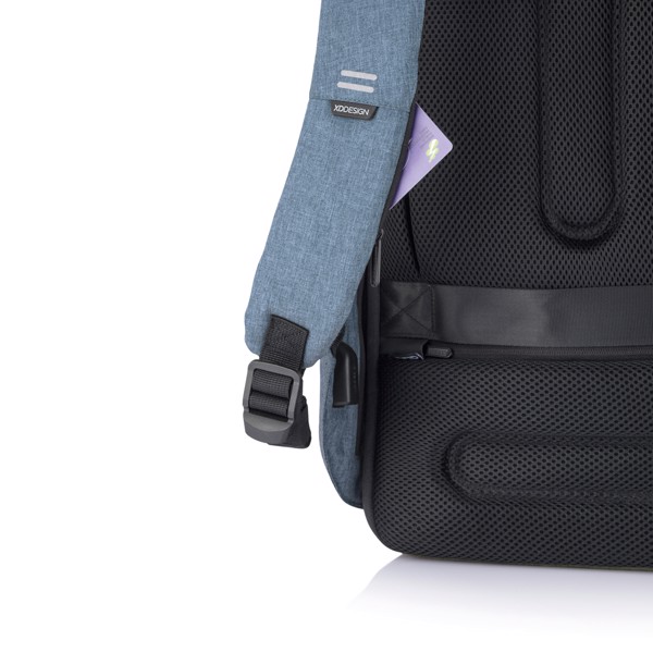 XD Design Bobby Hero Small backpack, USB, 13.3" laptop - Light Blue / Black