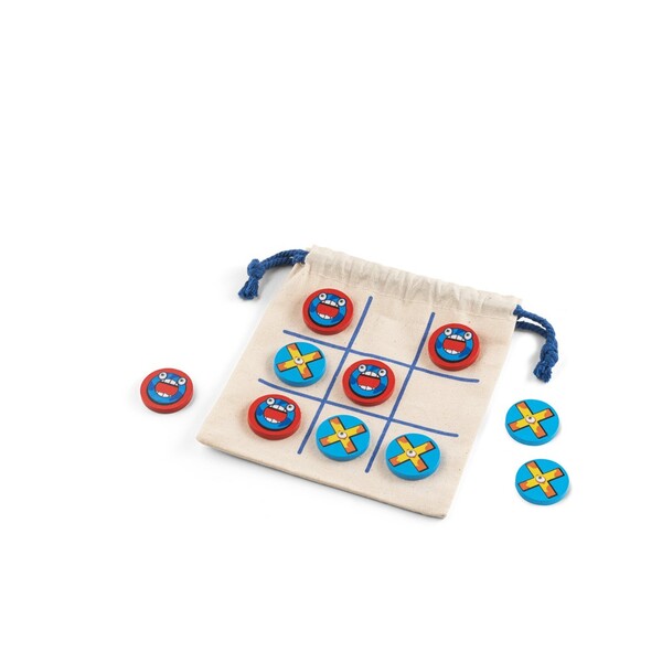 CROSSES. Klasična igra Tic Tac Toe od 10 komada od drva za igru