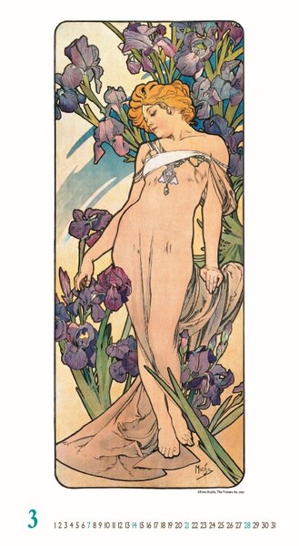 Nástenný Kalendár Alfons Mucha 2027