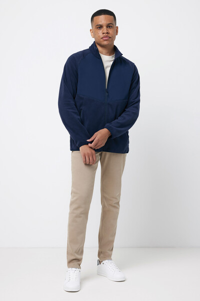Polaire à zip en polyester recyclé IQONIQ Talung - Bleu Marine / XXL