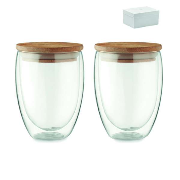 Set Tirana, borosilikatno steklo, 350 ml