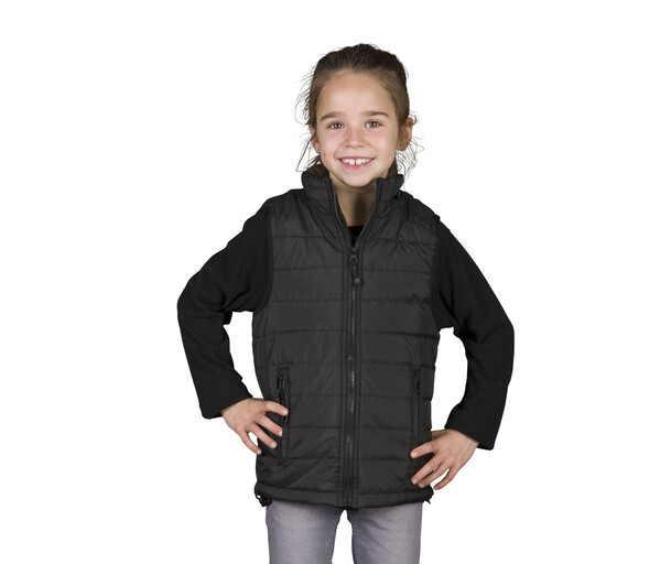 Bodywarmer tendance enfant - BLACK / 10/12