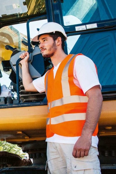 Safety / Functional Vest "Hannover" - Four Reflective Stripes - Yellow / 7XL