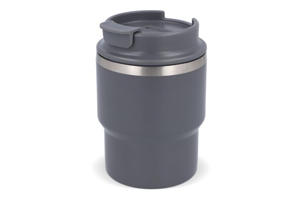 Toppoint insulated mug 280ml, recycled steel - Dark Grey