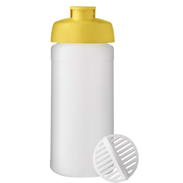 Borraccia sportiva Baseline Plus da 500 ml - Giallo / Trasparente satinato