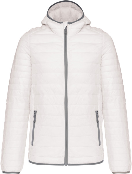Lightweight Men's Hooded Padded Jacket Kariban | K 6110 - White / S