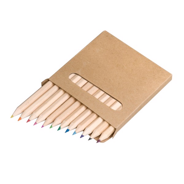 Set of 12 crayons 9 cm