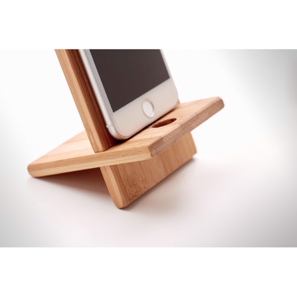 Whippy bamboo phone holder, 140x80 mm