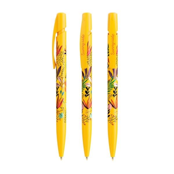 BIC® Media Clic ballpen - Yellow / Black Ink